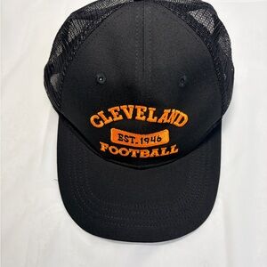 Cleveland Football Black and Orange Hat